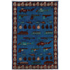 Authentic Afghan War Area Rug 3' 5" x 5' 1" ft / 100 x 155 cm - No. G27465