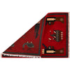 Red Color War Rug 2' 0" x 2' 11" ft / 60 x 88 cm - No. G27469