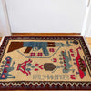 Authentic Afghan War Area Rug 2' 0" x 3' 0" ft / 60 x 91 cm - No. G27471