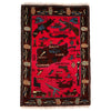 Hand-Knotted Afghan War Carpet 2' 0" x 2' 10" ft / 60 x 86 cm - No. G27483