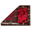 Hand-Knotted Afghan War Carpet 2' 0" x 2' 10" ft / 60 x 86 cm - No. G27483