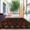 Black Color Baluchi Rug 4' 3" x 6' 8" ft / 130 x 202 cm - No. G27494