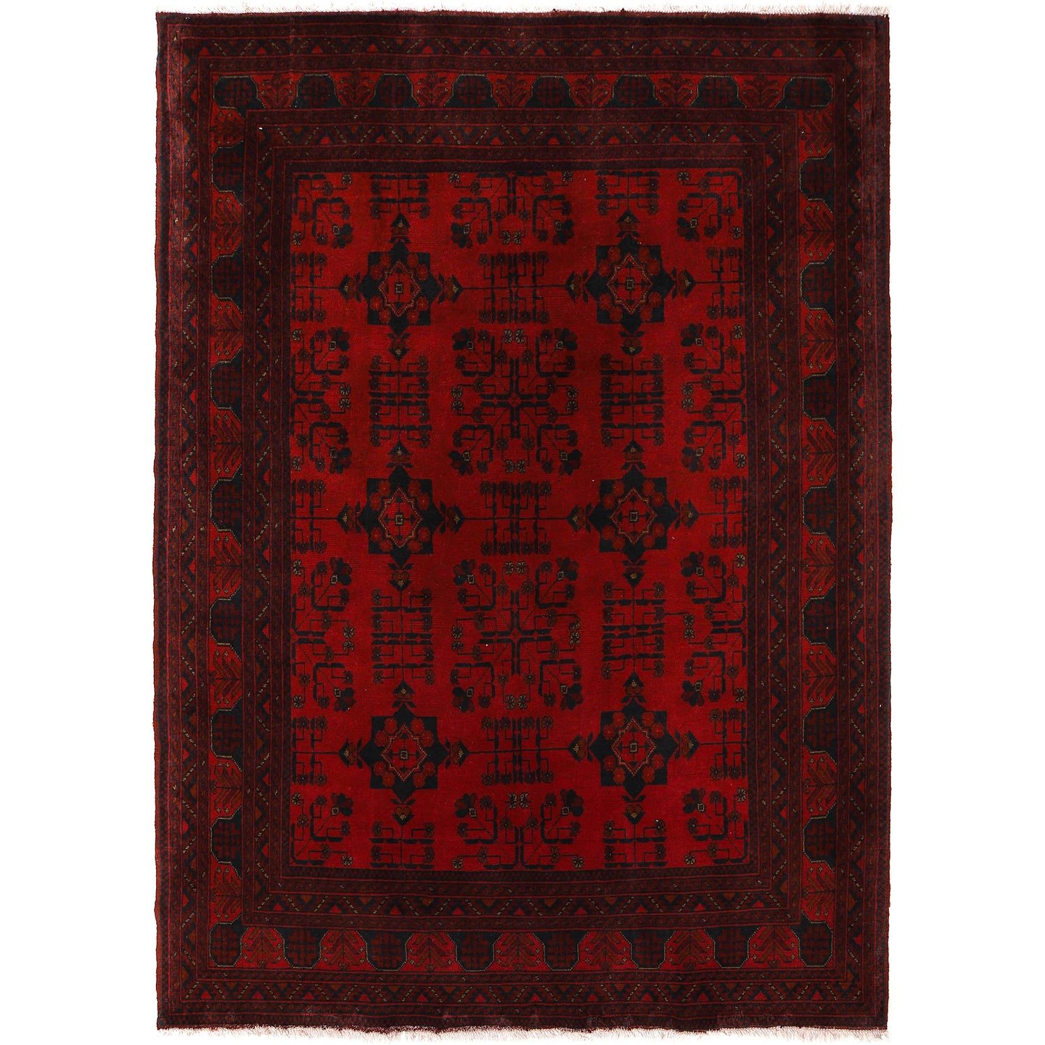 Handmade Khal Mohammadi Area Rug 5' 1" x 7' 1" ft / 154 x 216 cm - No. G27496