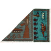 Blue War Rug 2' 0" x 2' 11" ft / 60 x 88 cm - No. G27499