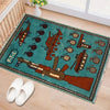 Blue War Rug 2' 0" x 2' 11" ft / 60 x 88 cm - No. G27499