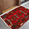 Red War Rug 2' 0" x 2' 11" ft / 61 x 89 cm - No. G27502