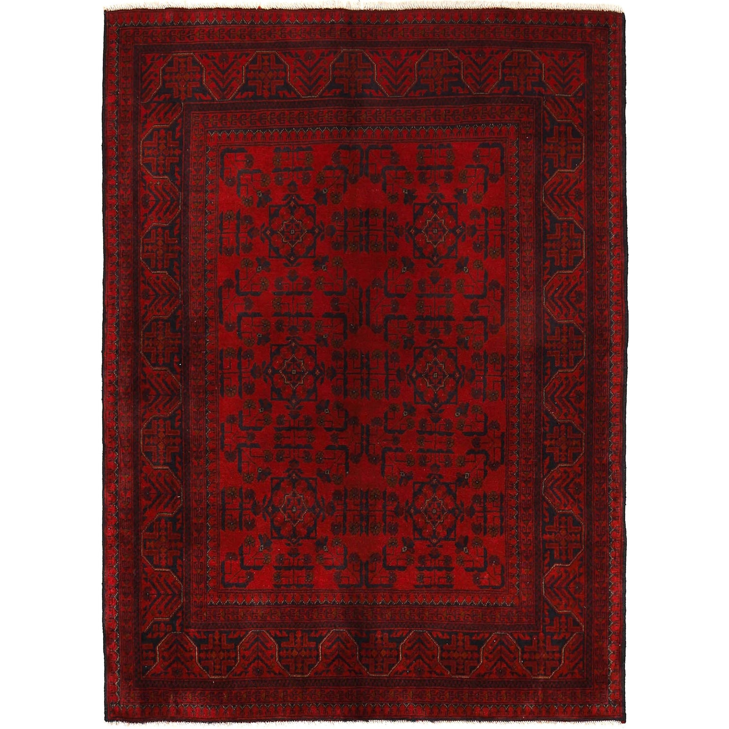Afghan Khal Mohammadi Rug 4' 10" x 6' 6" ft / 148 x 198 cm - No. G27504