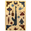 Handmade Afghan War Area Rug 2' 0" x 2' 11" ft / 60 x 89 cm - No. G27516