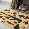 Handmade Afghan War Area Rug 2' 0" x 2' 11" ft / 60 x 89 cm - No. G27516