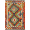 Hand Knotted Flatweave Kilim 2' 9" x 4' 0" ft / 84 x 122 cm - No. G27550