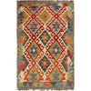 Hand Knotted Flatweave Kilim 2' 8" x 4' 2" ft / 81 x 127 cm - No. G27553