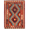 Hand Knotted Afghan Style Kilim 2' 11" x 3' 11" ft / 88 x 120 cm - No. G27558