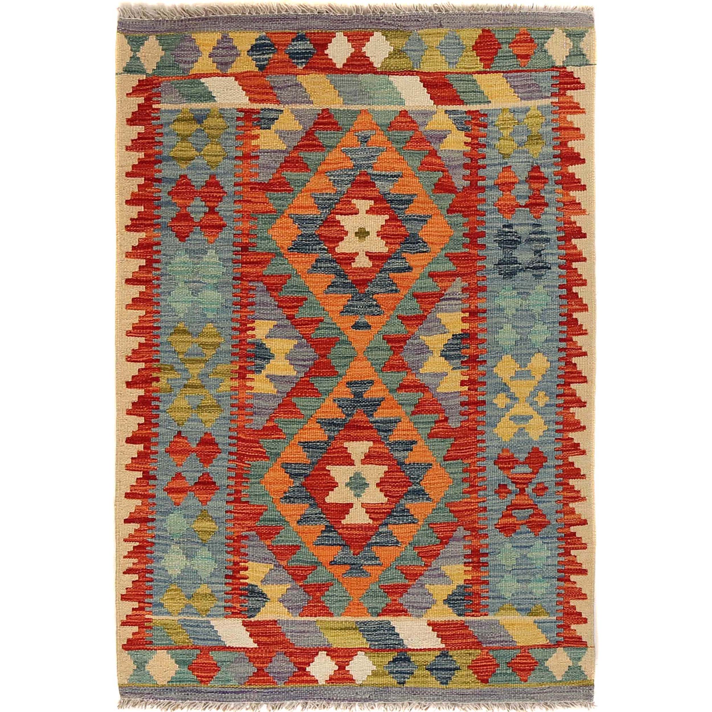 Small Size Chobi Kilim 2' 9" x 4' 0" ft / 83 x 121 cm - No. G27568