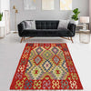 Hand Knotted Afghan Style Kilim 3' 3" x 4' 9" ft / 100 x 145 cm - No. G27575