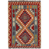 Hand Made Afghan Kilim 2' 11" x 4' 3" ft / 88 x 130 cm - No. G27580