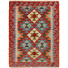 Hand Woven Wool Kelim 2' 10" x 3' 10" ft / 87 x 116 cm - No. G27582