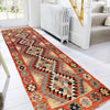 Handmade Turkish Design Wool Kilim Runner 2' 9" x 9' 10" ft / 86 x300 cm - No. G27588