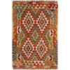 Hand Woven Wool Kelim 3' 5" x 5' 1" ft / 103 x 156 cm - No. G27589