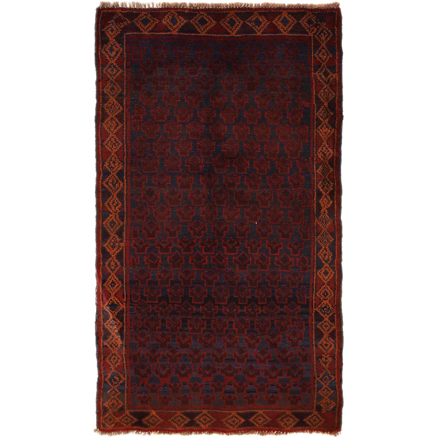 Traditional Baloch Rug 2' 9" x 4' 10" ft / 83 x 148 cm - No. G27628