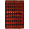 Red Color Baluchi Rug 2' 10" x 4' 5" ft / 87 x 135 cm - No. G27678