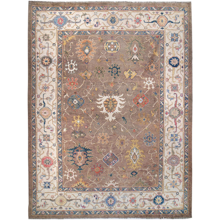 Modern Oushak Carpet 9' 12" x 13' 7" ft / 304 x 413 cm - No. G27686