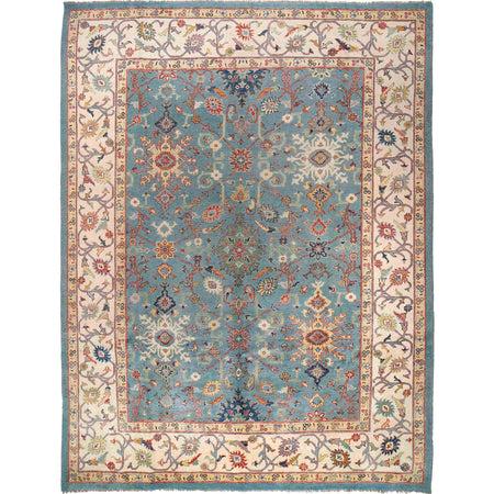 Modern Oushak Carpet 10' 1" x 13' 5" ft / 308 x 408 cm - No. G27690