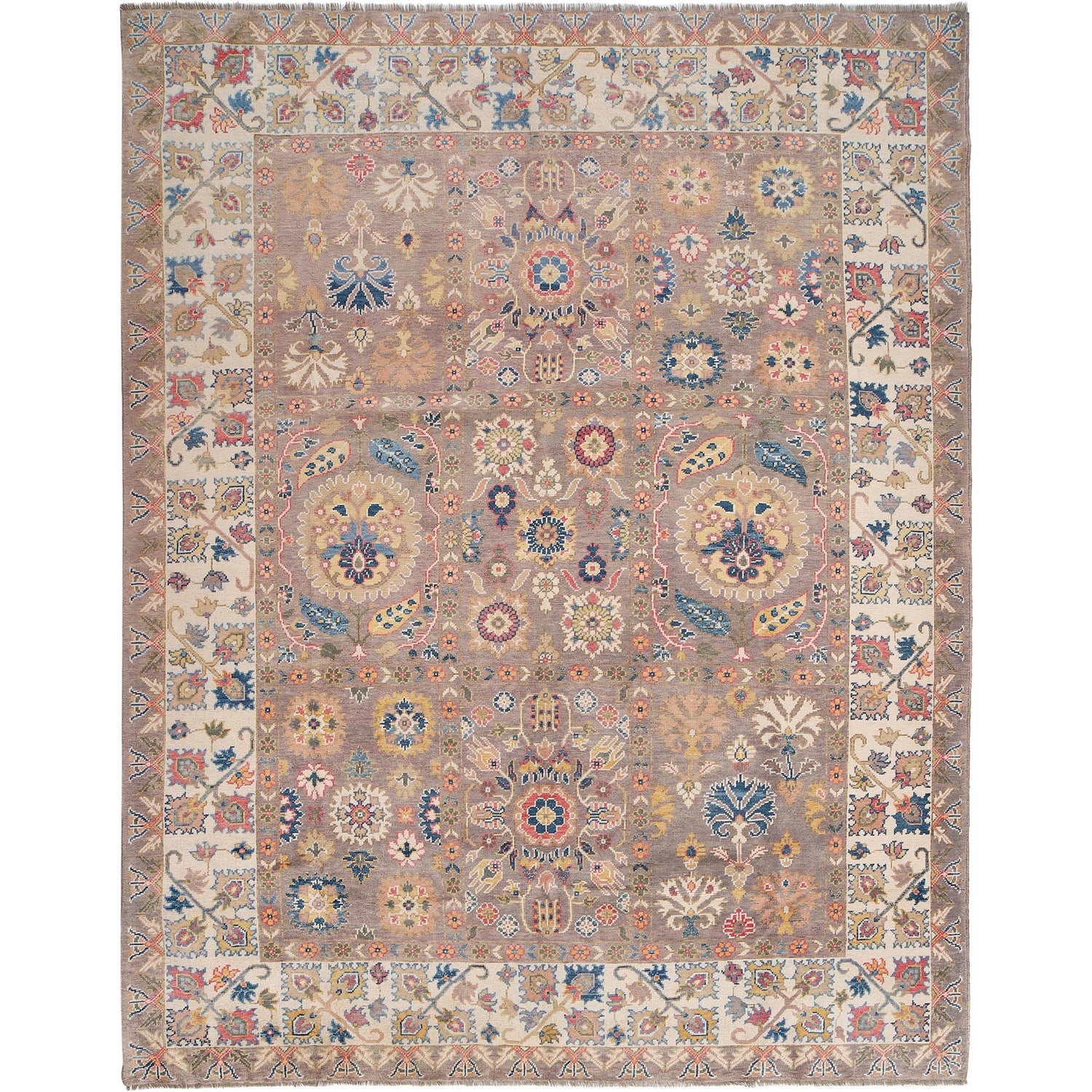 Turkish Design Oushak Rug 9' 1" x 11' 7" ft / 278 x 352 cm - No. G27697