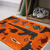 Handcrafted Afghan War Rug 1' 11" x 2' 11" ft / 59 x 88 cm - No. G27700