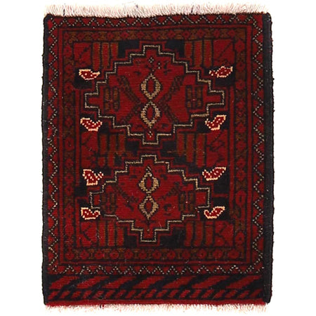 Handmade Floor Mat 1' 3" x 1' 8" ft / 39 x 51 cm - No. G27747