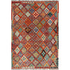 Hand Woven Wool Kelim 5' 10" x 8' 1" ft / 177 x 247 cm - No. G27786