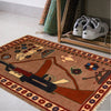 Handcrafted Afghan War Rug 2' 1" x 2' 11" ft / 63 x 90 cm - No. G27880