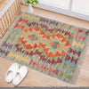 Handmade Vegetable Kilim 1' 7" x 2' 0" ft / 49 x 61 cm - No. G28013