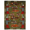 Green War Rug 2' 1" x 2' 10" ft / 64 x 86 cm - No. G28095