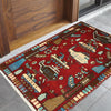 Red War Rug 2' 0" x 2' 10" ft / 60 x 87 cm - No. G28096