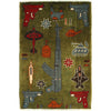 Green War Rug 2' 0" x 2' 11" ft / 60 x 90 cm - No. G28099