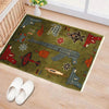 Green War Rug 2' 0" x 2' 11" ft / 60 x 90 cm - No. G28099