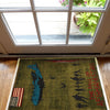 Green War Rug 2' 1" x 2' 11" ft / 63 x 90 cm - No. G29002