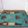 Authentic Afghan War Area Rug 2' 1" x 2' 11" ft / 63 x 90 cm - No. G29011