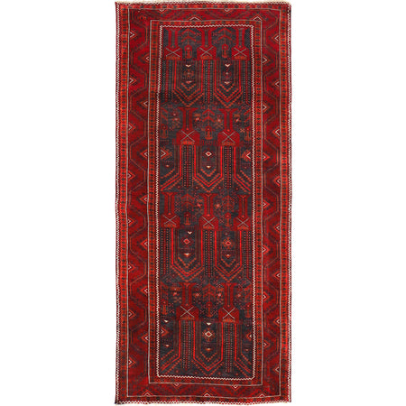 Traditional Baloch Rug 3' 10" x 9' 8" ft / 118 x 294 cm - No. G29027
