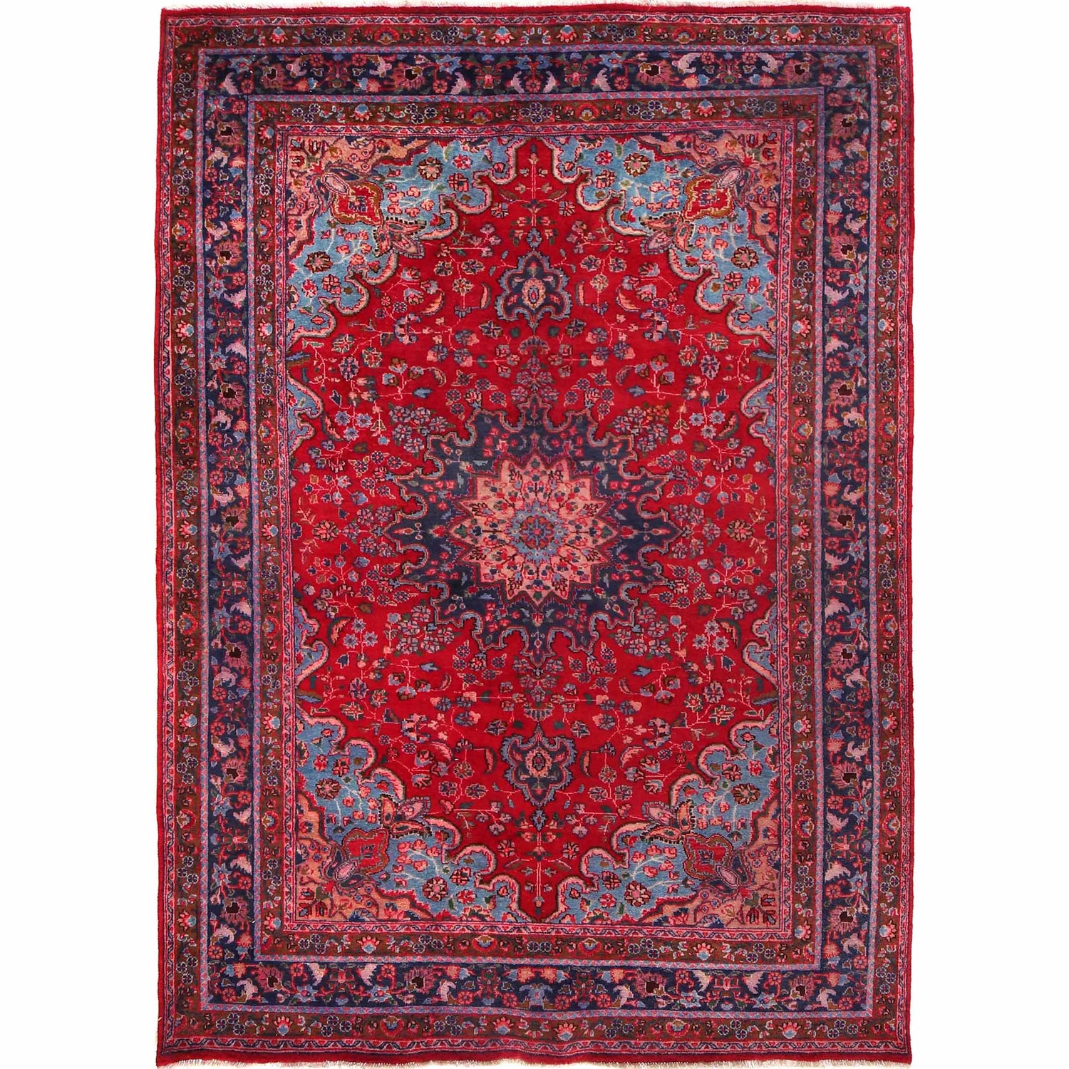 Persian Kashan Rug 6' 6" x 9' 9" ft / 198 x 296 cm - No. G29030