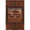 Afghan War Kilim – Military Design 3' 4" x 5' 0" ft / 101 x 153 cm - No. G29034