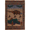 Handmade Afghan War Area Kilim 3' 0" x 4' 4" ft / 92 x 133 cm - No. G29037