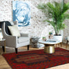 Red Color Baluchi Rug 2' 10" x 4' 6" ft / 87 x 136 cm - No. G29100