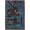 Hand-Knotted Afghan War Carpet 2' 10" x 4' 3" ft / 86 x 129 cm - No. G29155