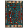 Handcrafted Afghan War Rug 2' 9" x 4' 2" ft / 83 x 126 cm - No. G29169