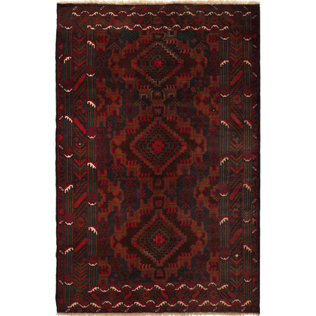 Tribal Baloch Rug 4' 0" x 6' 4" ft / 123 x 193 cm - No. G29253