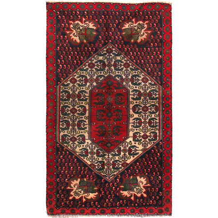 Tribal Baloch Rug 2' 8" x 4' 7" ft / 82 x 140 cm - No. G29257