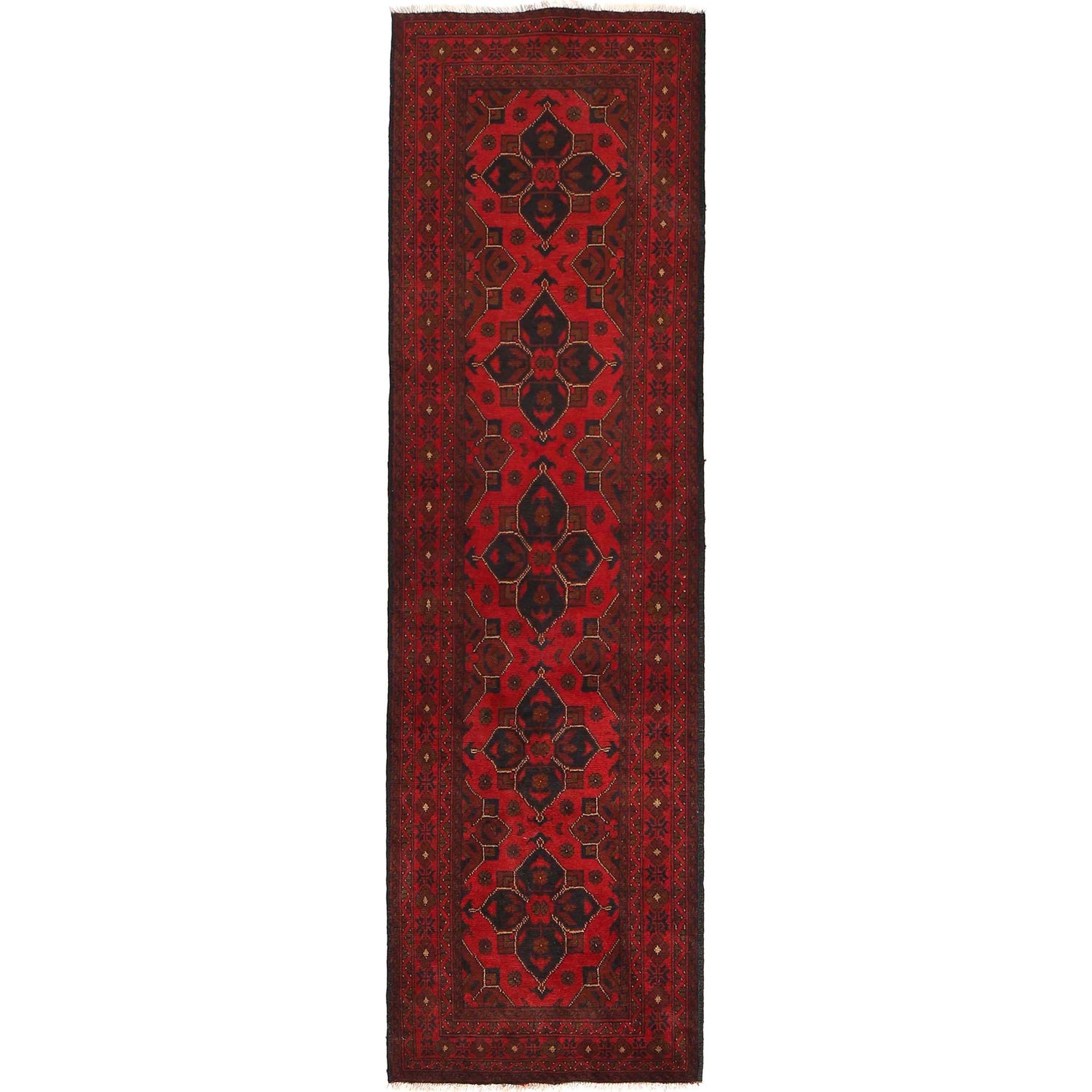 Hand knotted Khal Mohammadi Runner Carpet 2' 7" x 9' 4" ft / 80 x 284 cm - No. G29259