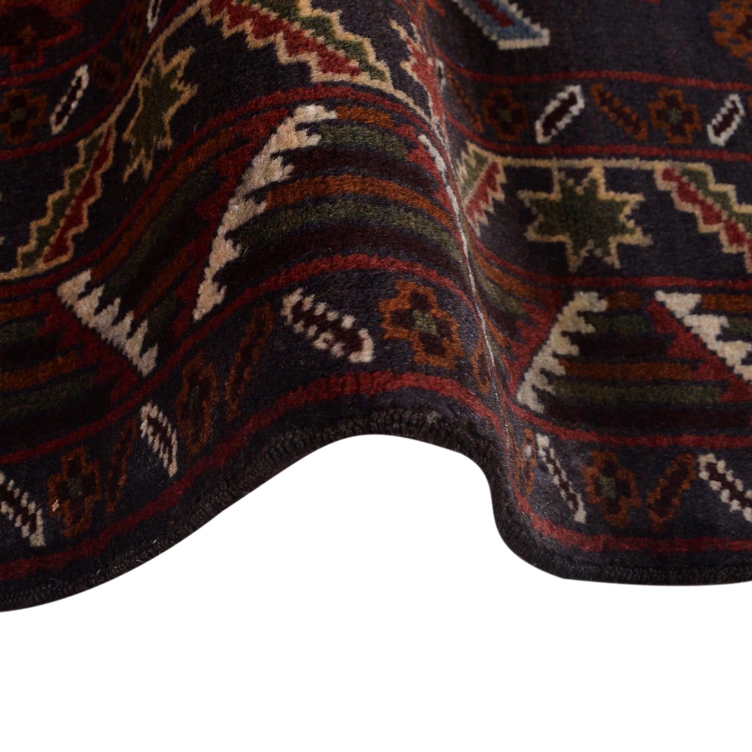 Traditional Baloch Rug 4' 2" x 7' 1" ft / 128 x 216 cm - No. G29437