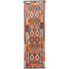 Hand Knotted Flatweave Kilim Runner 2' 10" x 9' 6" ft / 87 x 290 cm - No. G29746